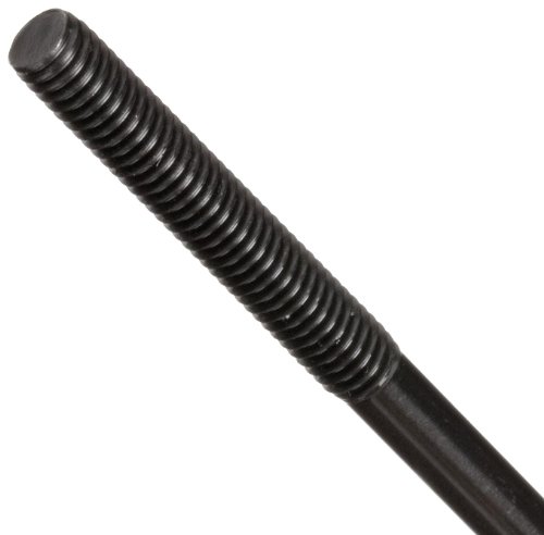 Small Parts - 40407 Carbon Steel Stud Black Oxide Finish, 5/16'-18 Threads, 4-1/2' Length, 1-1/8' Threaded Lengths, Made in US (Pack of 2)