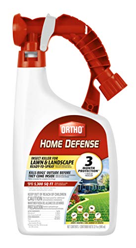 Ortho Home Defense Insect Killer for Lawn & Landscape Ready-to-Spray - Treats up to 5,300 sq. ft, Kills Ants, Ticks, Mosquitoes, Fleas & Spiders, Starts Killing Within Minutes, 32 oz.