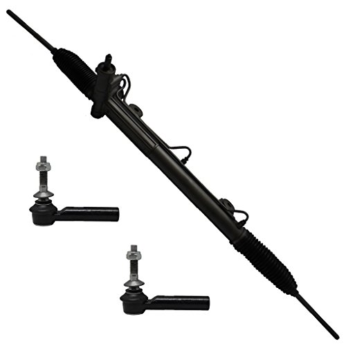 Detroit Axle Complete Power Steering Rack & Pinion Assembly + All 4 Inner & Outer Tie Rod Ends 4x4 Models Only