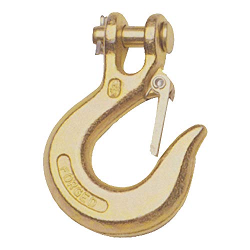 CURT 81900 1/4-Inch Forged Steel Clevis Slip Hook with Safety Latch, 7,800 lbs, 1/2-In Opening