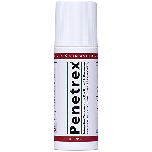 Penetrex Pain Relief Roll-On [3 Oz] – Effective on its own -and- Used to Accelerate Results with Arthritis Gloves, Back Pain Massagers, Knee Braces, Tennis Elbow Straps, Neuropathy Socks, etc.