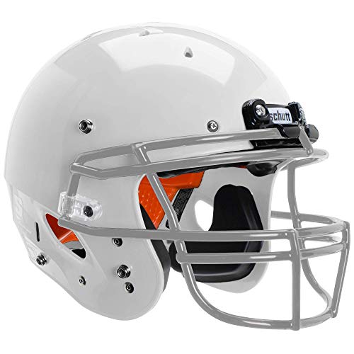 Schutt Sports Recruit Hybrid Youth Football Helmet (Facemask NOT Included), White, Large
