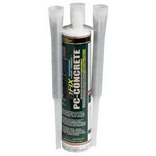 PC Products 72561 PC-Concrete Two-Part Epoxy Adhesive Paste for Anchoring and Crack Repair, 8.6 oz Cartridge, Gray