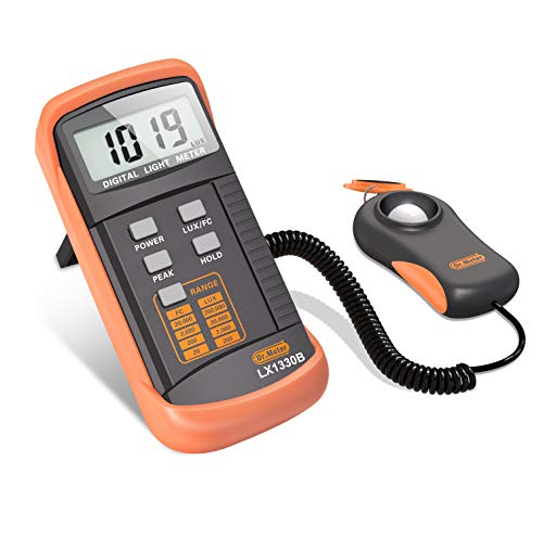 Dr.meter LX1330B Digital Illuminance/Light Meter, 0-200,000 Lux Luxmeter