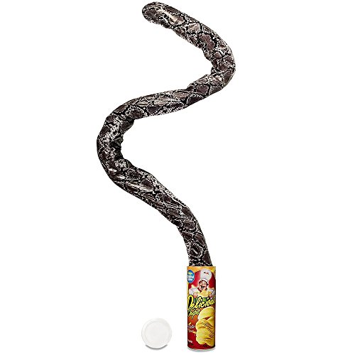 IUU Funny Magic Potato Chip Cans Snake Scary Fries Toys April Fool Day Halloween Party Decoration Fun Toys Prank Toy
