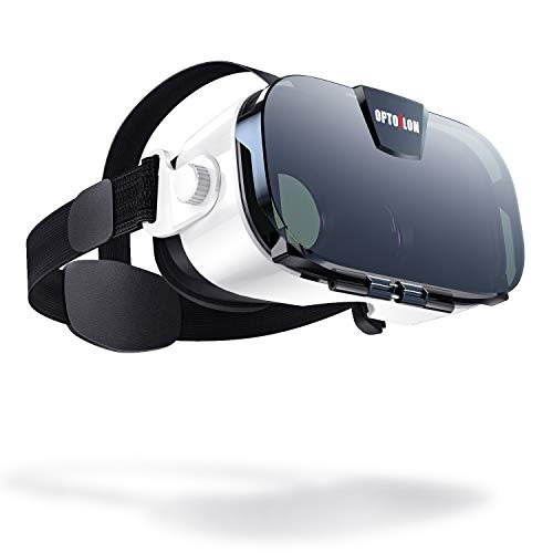 Virtual Reality Headset, OPTOSLON 3D VR Glasses for Mobile Games and Movies, Compatible 4.7-6.2 inch iPhone/Android Phone, Including iPhone XS/X/8/8Plus/7/7Plu