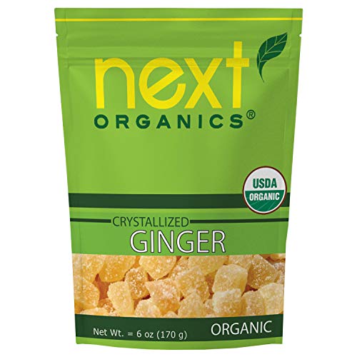 Next Organics Dried Crystallized Ginger 6 oz (Pack of 1)