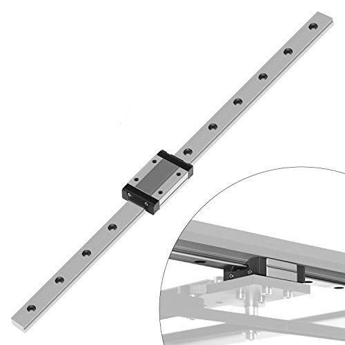 Usongshine MGN12 Linear Rail Guide with MGN12H Linear Bearing Sliding Block Match for CNC xyz DIY Engraving Machine (H-Type，250mm)