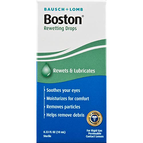 Boston Rewetting Drops for Rigid Gas Permeable Contact Lenses, 0.33 Fl Oz (Pack of 1)