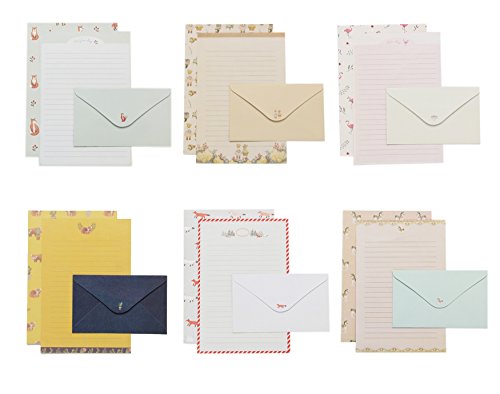 IMagicoo 48 Cute Lovely Writing Stationery Paper Letter Set with 24 Envelope/Envelope Seal Sticker (7)