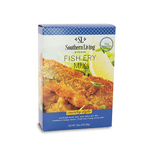Country Style Fish Fry Mix - Perfectly Seasoned Crispy Fry Mix by Southern Living - Breading, Frying, Batter Mix - 10 oz Box, 1 Fry Mix