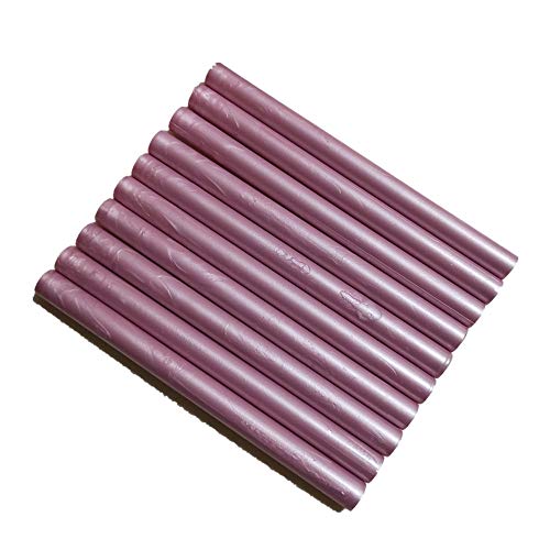 Sunsoar 10pcs Glue Gun Sealing Wax Sticks for Vintage Wax Seal Stamp for Wedding Invitations, Cards, Envelopes and Wine Packages (Pink)