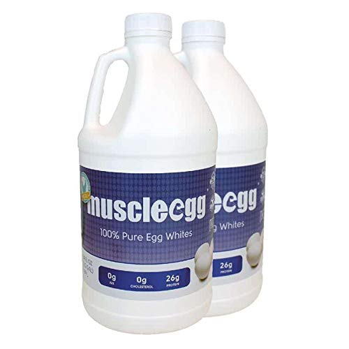 MuscleEgg Original Liquid Egg Whites Protein - 2 Half-gallons