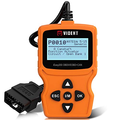 VIDENT iEasy200 OBDII/EOBD CAN Engine Light Scan Tool Car Code Reader with I/M Readiness (iEasy200)