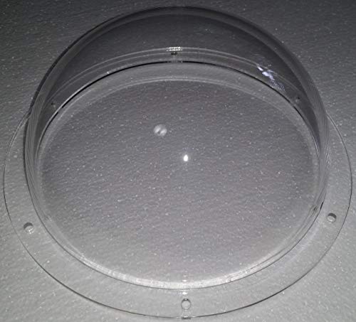 SupremeTech Acrylic Dome/Plastic Hemisphere - Clear - 6' Diameter, 1/2' Flange with Pre-Drilled Holes