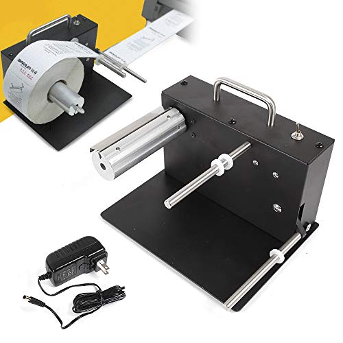 ZHFEISY 1PCS Label Rewinding Machine - Automatic 180MM Label Rewinder Synchronized Two-Way Tags Rewinding Machine Label Makers 1-8 inches/sec 180MM