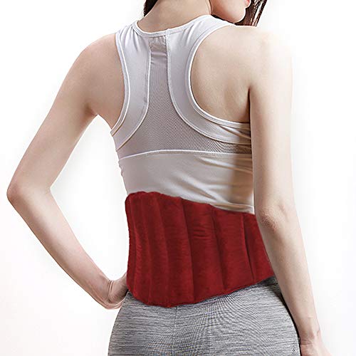 Heating Pad for Lower Back Pain Relief, Microwavable Moist Portable Cordless Heat Wrap for Legs, Stomach Cramps, Neck and Shoulders