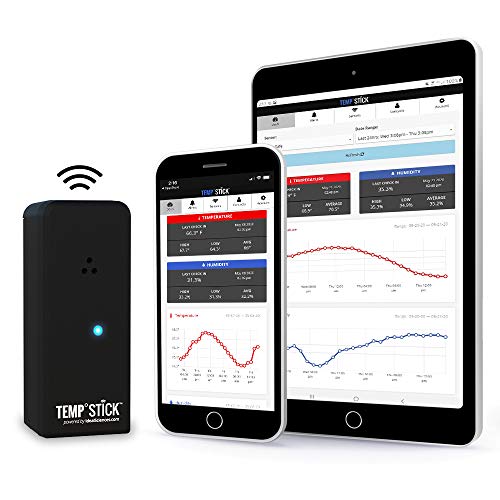 Temp Stick Wireless Remote Temperature & Humidity Sensor. Connects Directly to WiFi. Free 24/7 Monitoring, Alerts & History. Free iPhone/Android Apps, Made in America. Monitor Anywhere, Anytime!