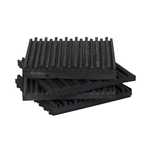 4 Pack of Anti Vibration Pads 4' x 4' x 3/8' All Rubber Vibration isolation pads