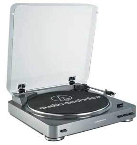 Audio-Technica AT-LP60 Fully Automatic Belt-Drive Stereo Turntable, Silver