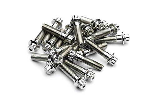 SRR Hardware Raw Three Piece Split Rim Assembly Bolts M8 x 32mm Forged Stainless Steel for HRE DPE IFORGED ROTIFORM Work Steel Screws (160)
