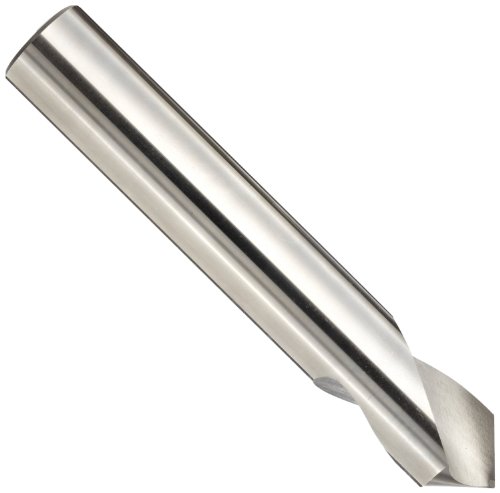 YG-1 High Speed Steel NC Spotting Drill Bit, Uncoated (Bright), Straight Shank, Slow Spiral, 90 Degree, 1/4' Diameter x 2-97/128' Length (Pack of 1)