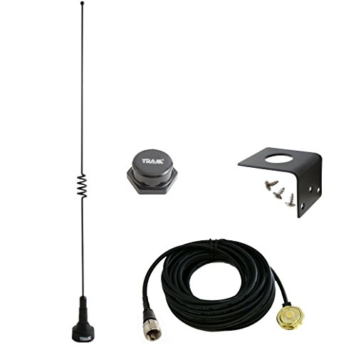 Amateur Dual-Band Marine NMO 18.5 inch Antenna VHF 140-170 & UHF 430-470 MHz for Mobile Radios 2 Meter 70 Centimeters w/PL-259 UHF Mount 1181 1250