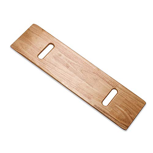 Wooden Slide Transfer Board with Handles, 500 lb Capacity Heavy Duty Slide Boards for Transfers of Seniors and Handicap, 30 x 8 x 0.7