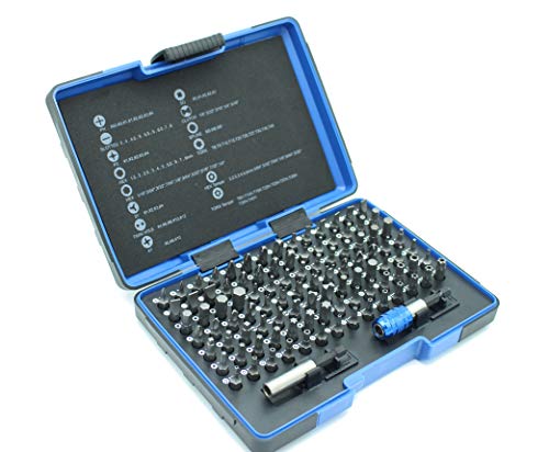 TEMO 100 Piece Impact Ready Security Bits Screwdriver Set Kit with 2 Quick Chucks