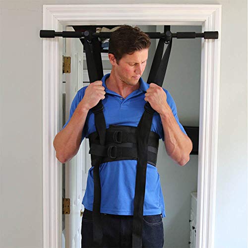 Sit and Decompress Back Stretcher. Lumbar Traction Inversion Table Alternative. Increase Disc Space by 50%. (Medium Harness) Hang Bar Not Included