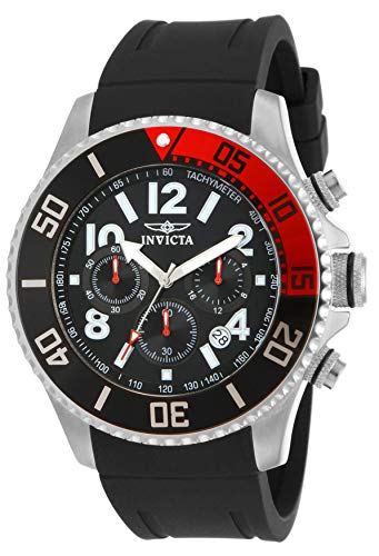Invicta Men's 15145 Pro Diver Stainless Steel Watch With Black Polyurethane Band