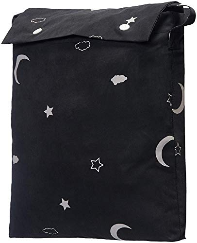 AmazonBasics Portable Baby Travel Window Blackout Blind Shades with Suction Cups - Moon & Stars, 1-Pack