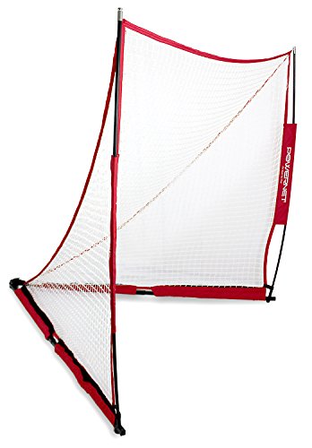 PowerNet Portable Lacrosse Goal | 6 Foot by 6 Foot | Quick and Easy Two Minute Setup No Tools Required | Perfect for Practice or Scrimmages | Bow Style Frame | Carrying Bag Included