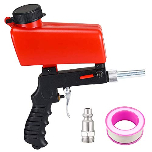 Sandblaster Sand Blaster Gun Kit - Media Sandblaster Gun, Soda Sand Blasting Spray Tool for Air Compressor, Sand Blasters Portable