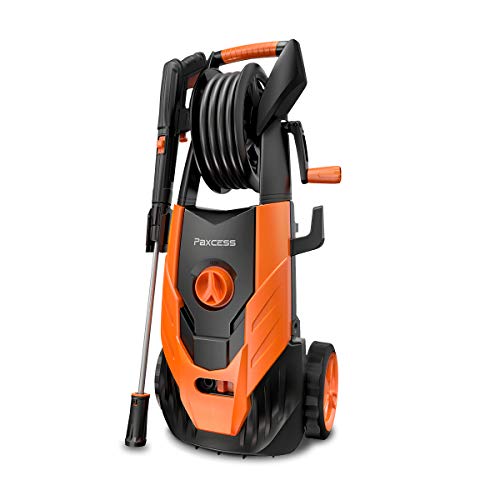 PAXCESS Power Washer, 2300 PSI 1.85 GPM Electric Power Pressure Washer with Spray Gun, Adjustable Nozzle, 26ft High Pressure Hose, Hose Reel (Power Wash Machine, Portable Pressure Cleaner, Car Washer)