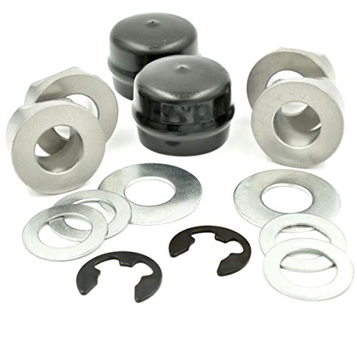 HD Switch Front Wheel Bearings Kit Replaces Husqvarna Craftsman Poulan Jonsered AYP 532009040 9040 9040H 121748X 121749X 12000029 - John Deere M123811 M123253 R27434 24H1398 Z9972H