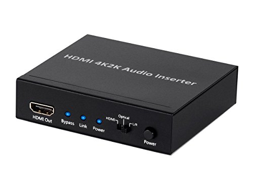 Monoprice 113347 BlackbirdTM 4K Series HDMI Audio Inserter