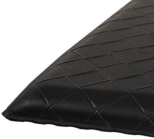 AmazonBasics Premium Anti-Fatigue Standing Comfort Mat for Home and Office, 20 x 36 Inch, Black