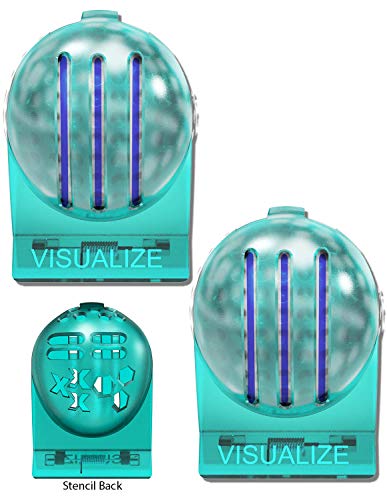 VISUALIZE TRI-LINE Golf Alignment Kit - (2-Pack) Unique 3 Line Golf Ball Marker - Golf Accessories That Make Perfect Golf Gifts for Men or Women! Triple Your Confidence on The Putting Greens!