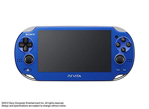 Sony Playstation Vita WiFi 1000 Series OLED Console with 2 Silicon Thumbstick Covers (Renewed) (Vibrant Blue)