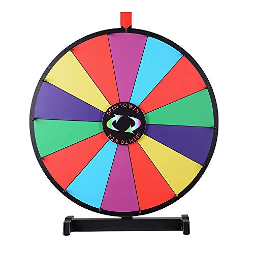 WinSpin 24' Tabletop Spinning Prize Wheel 14 Slots with Color Dry Erase Trade Show Fortune Spin Game