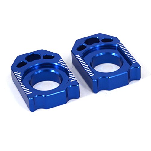 JFG RACING CNC Rear Axle Blocks Chain Adjuster For Yamaha YZ125 YZ250 02-16 YZ250F 02-08 YZ250X 16 YZ250FX 15-16 YZ450F 03-08 WR250F 02-15 WR450F 04-15 WR250R WR250X 07-16