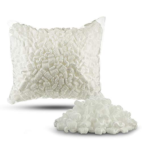 White Recyclable EPS Packing Peanuts Great for Cushioning Fragile items by MT Products - (Approx 0.60 Cubic Foot)