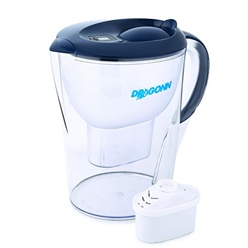DRAGONN Alkaline Water Pitcher - 3.5 Liters, Free Filter Included, Removes Lead, Chlorine, Copper and more, PH 8.5-9.5 Enhanced 2019 Model (DN-KW-WP01)