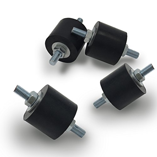 Anti-Vibration Rubber Isolator Mounts with Studs Shock Absorber, M8-1.25