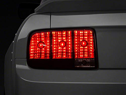 Raxiom Smoked Tail Lights Set Assembly - Iconic Styling Fits Ford Mustang 2005-2009