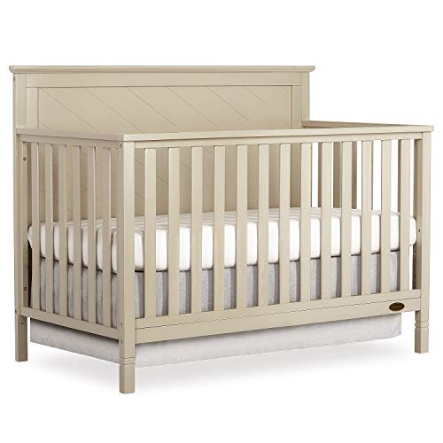 Dream On Me Skyline 5 In 1 Convertible Crib, Opal