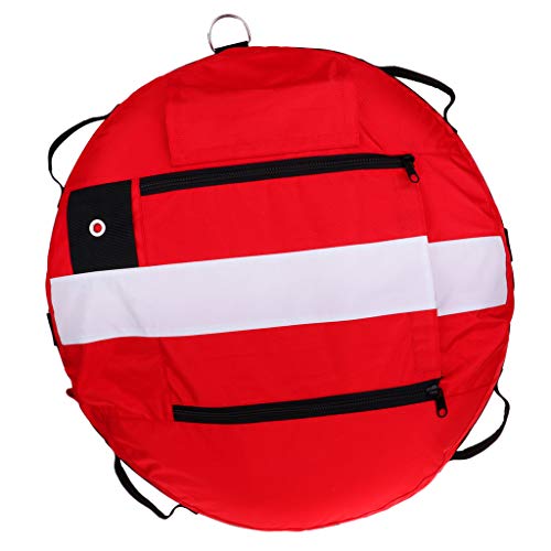 CUTICATE Dive Buoy, Freediving Training Buoy Float - Safety Flotation Device - Easy to Inflate and Easy to See - High Visible & Compact - Choice of Color - Red