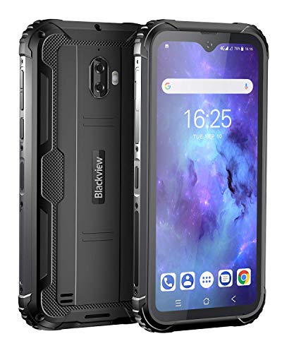 Unlocked Rugged Smartphones, Blackview BV5900 4G LTE Rugged Cell Phones with Android 9.0 IP68 Waterproof Drop Proof, 5.7' Screen 3GB+32GB Dual SIM 5580mAh Battery for GSM AT&T T-Mobile, Black