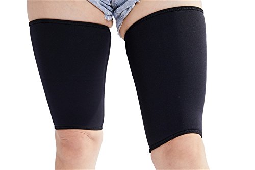 Valentina Hot Thermo Thighs Shaper, Slimming Compression Leg Wrap, Ultra-Thin Elastic Neoprene Sleeve, Best Workout Sweat Sauna Suit, Breathable Weight Loss Shapewear for Women & Men
